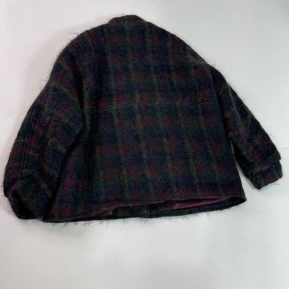 Freedom Wear Jacket Womens Medium made in Ireland Wool Mohair Green Button Up - Picture 9 of 10